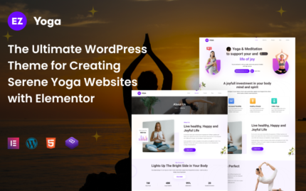 EZ Yoga:- The Ultimate WordPress responsive Theme for Creating Serene Yoga Websites with Elementor