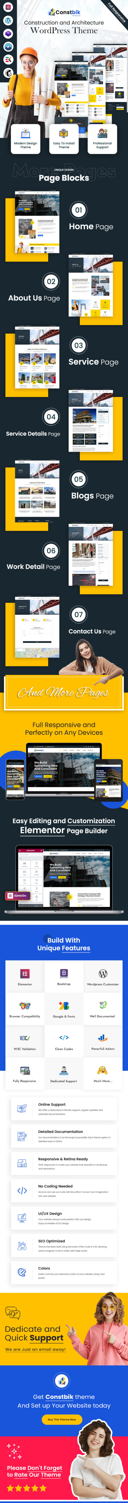 Constbik - Construction and Architecture WordPress Theme - Features Image 1