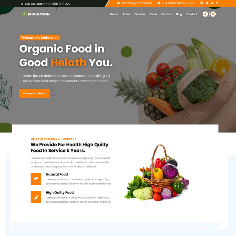 Muhaymin - Organic Farm & Store HTML5 Website Template - Features Image 1