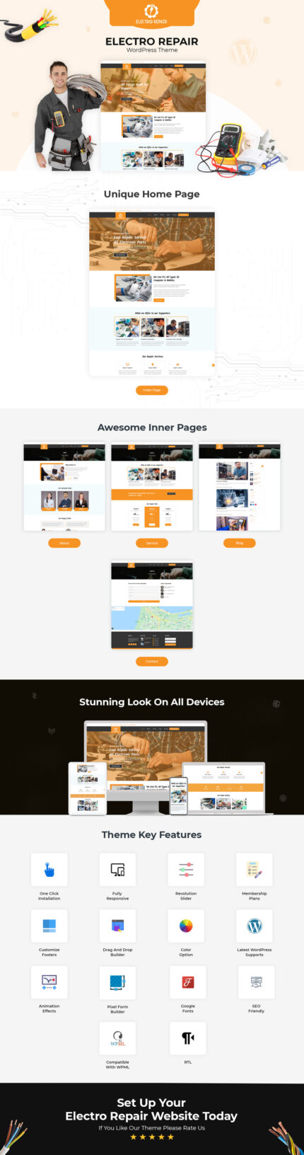 Electro Repair - Electronics And Computer Repair Service WordPress Theme - Features Image 1