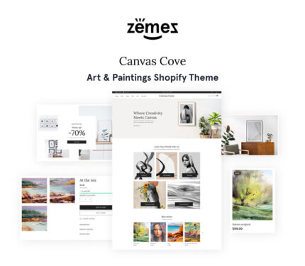 Canvas Cove - Marvellous Art & Paintings Online Store Shopify Theme - Features Image 1