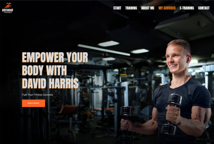 Tempaloo Personal Trainer Elementor landing page - Features Image 1