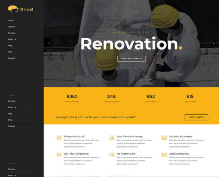 Brixal Building Construction Html Template - Features Image 1