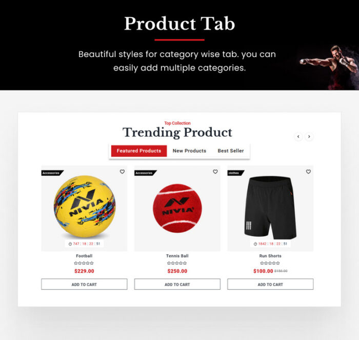 Sportista - Mega Sports Shopify 2.0 Theme - Features Image 8