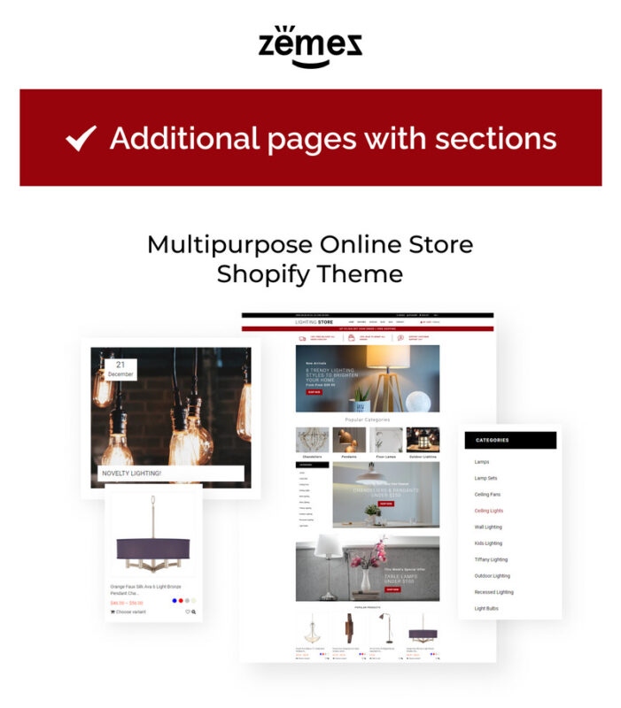 Lighting Store - Lighting Responsive Practical Shopify Theme - Features Image 1