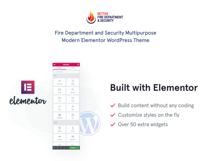 Retter - Fire Department and Security WordPress Theme - Features Image 1