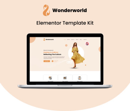 Wonderworld - Fashion, Clothes and Modeling Elementor Template Kit - Features Image 1