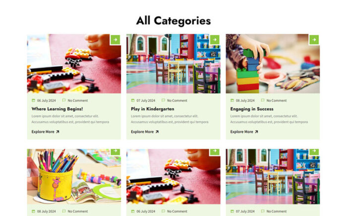 Jenry - Kindergarten & Pre School HTML5 Template - Features Image 13