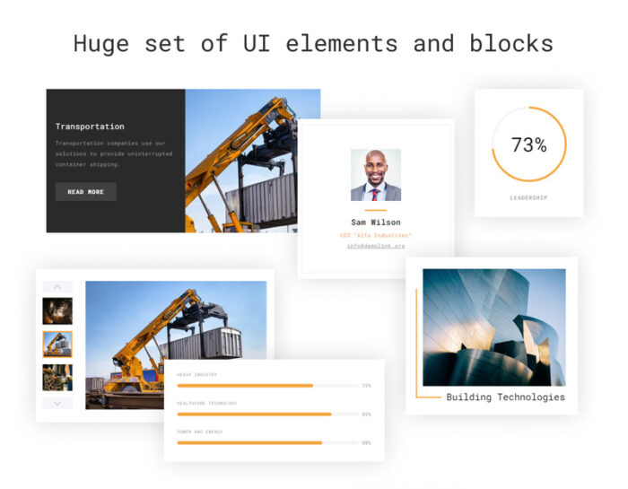 Alfa Industries - Heavy Industries Multipage Website Template - Features Image 5