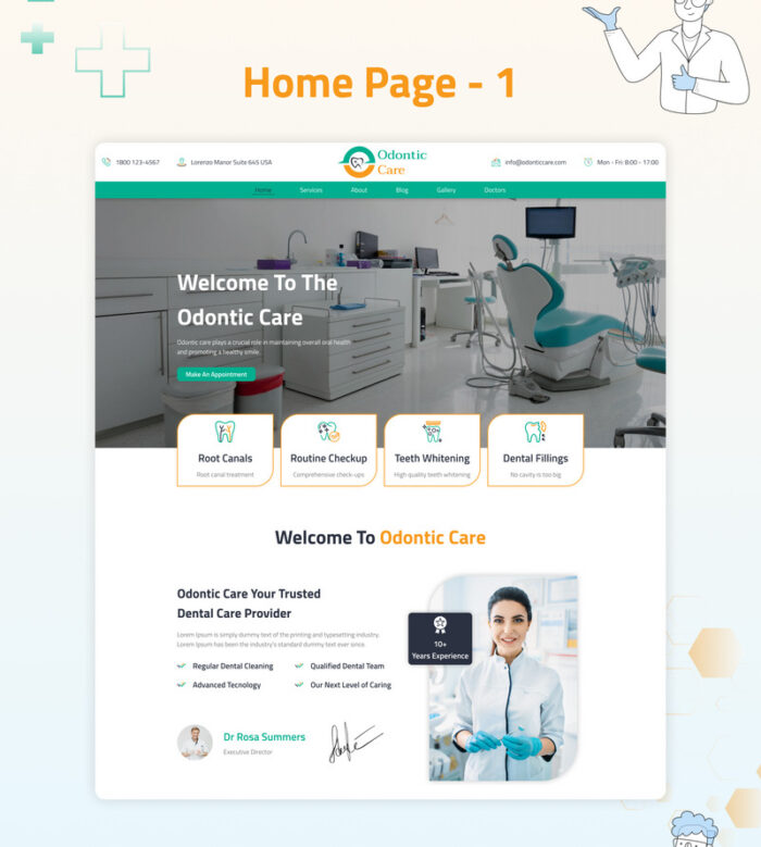 Odontice Care HTML5 Bootstrap Website Template - Features Image 2