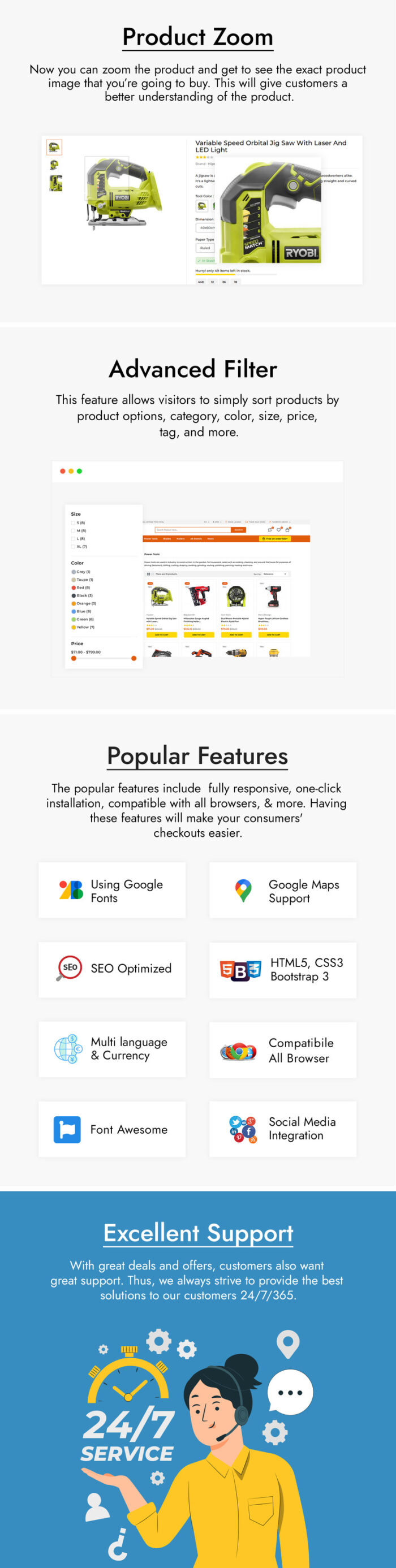 ToolDic - Tools and Auto parts PrestaShop Theme - Features Image 4