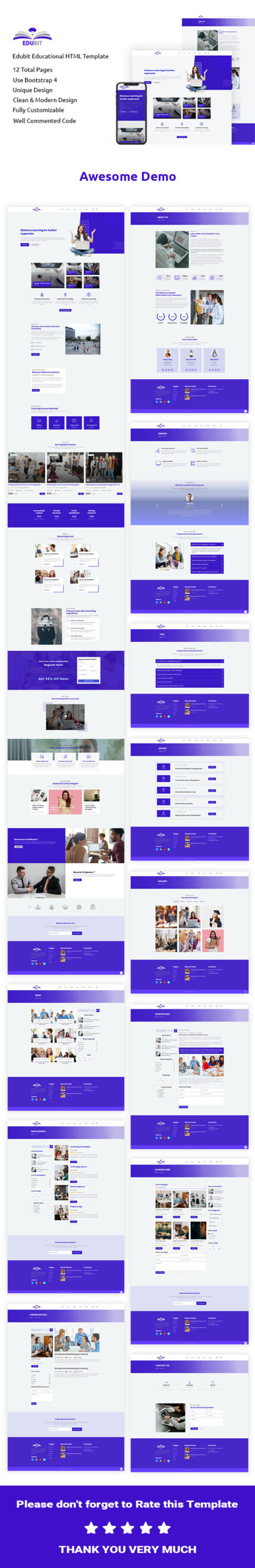 Edubit - Educational HTML  Website Template - Features Image 1