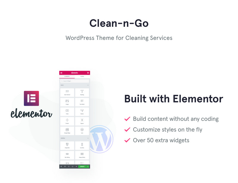 Clean-n-Go - WordPress Theme for Cleaning Services - Features Image 1