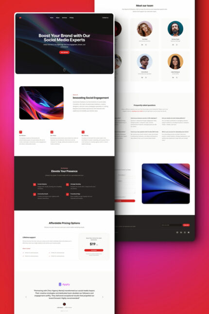 Buzzify - Social Media Marketing HTML Landing Page Template - Features Image 1