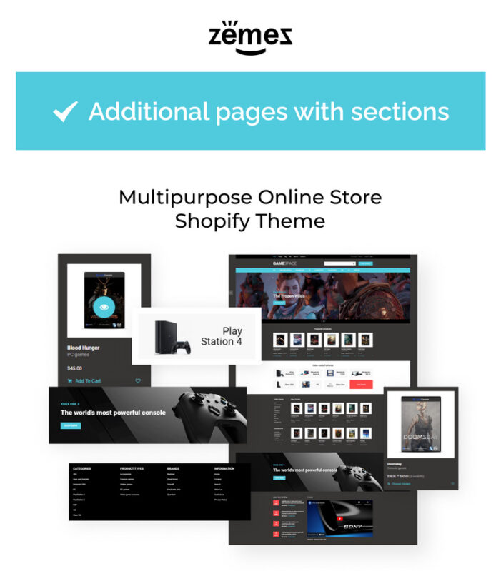 Game Space - Cool Video Games Store Shopify Theme - Features Image 1