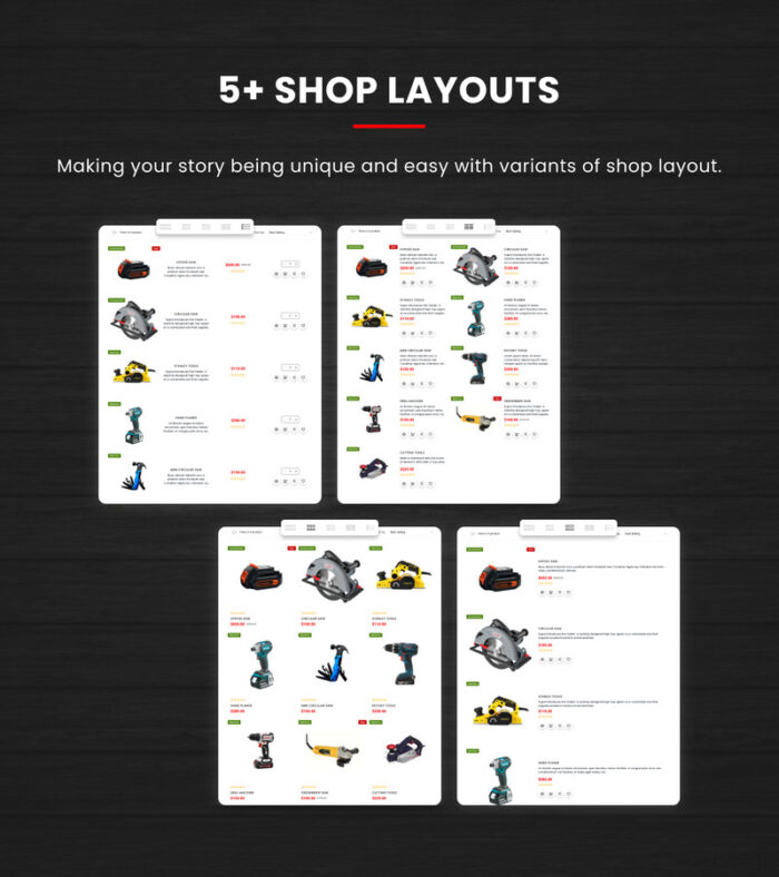 Toolsify Megastore –Tools and Machine Shopify 2.0 Responsive Template - Features Image 11