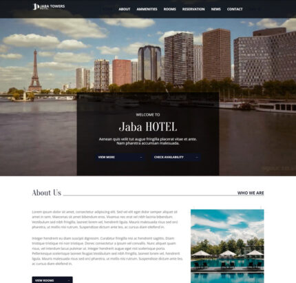 JABA Tower  Hotel-Multipurpose Premium HTML5 Website Template - Features Image 1