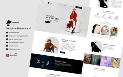 Fashion Trend - Ready to Use Elementor Template Kit