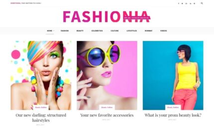 Fashionia - Online Fashion Magazine Responsive WordPress Theme