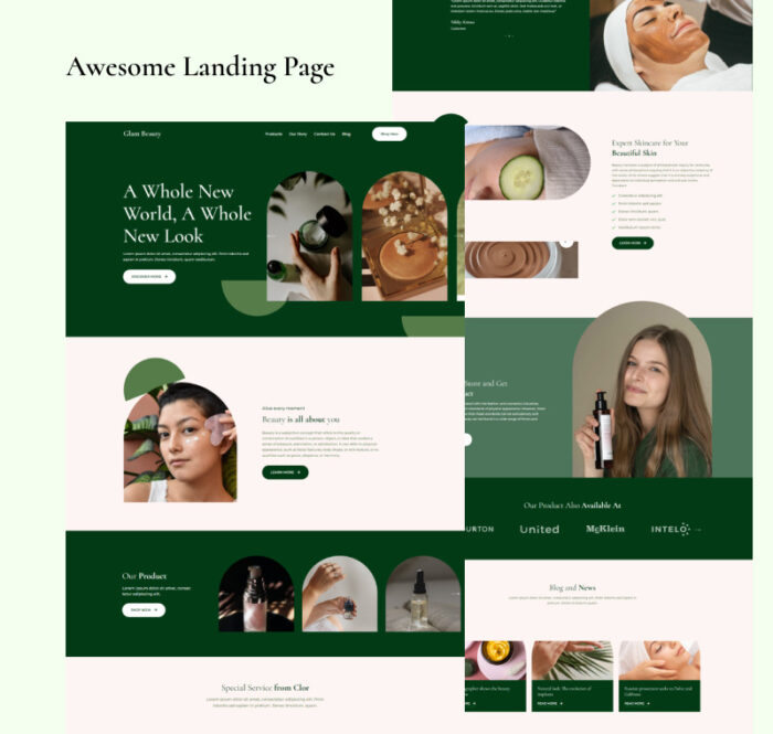 Glam Beauty - Beauty Salon and Spa Elementor Landing Page - Features Image 3