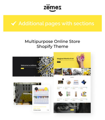 Artiforia - Art Store Shopify Theme - Features Image 1