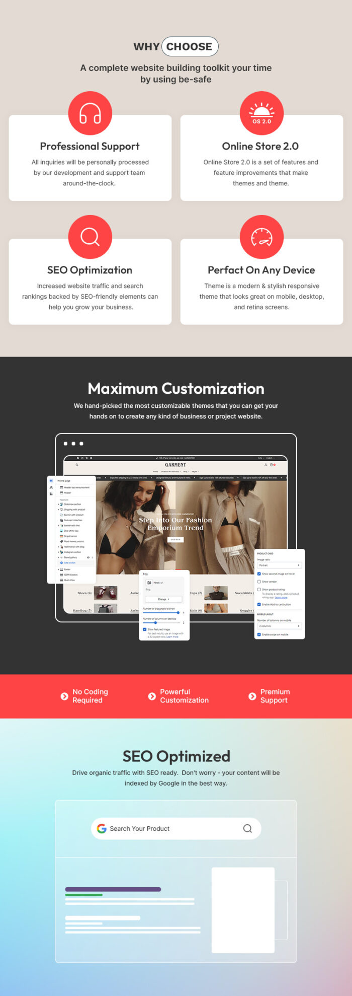 Garment - Premium Fashion & Clothing Multipurpose Shopify 2.0 Responsive Theme - Features Image 1