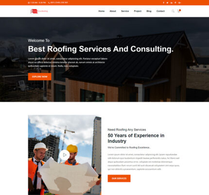 Usa Roof Repairing HTML Template - Features Image 1