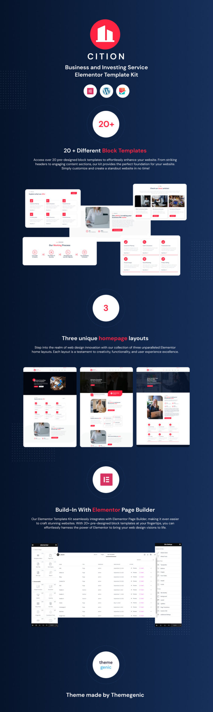 CITION - Multipurpose Business Elementor Template Kit - Features Image 1