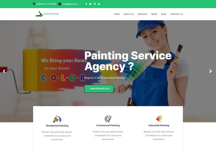 Rocky - Painting Services Landing HTML5 Template - Features Image 1