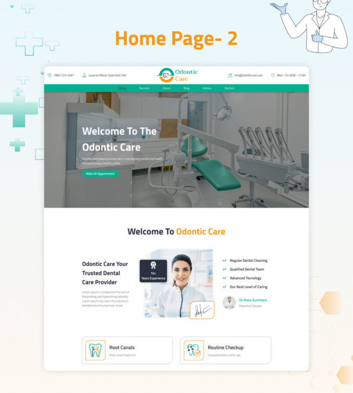 Odontice Care HTML5 Bootstrap Website Template - Features Image 3