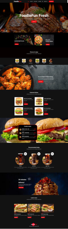 Foodiefun Fast Food And Resturant Full Responsive Wordpress Theme - Features Image 1