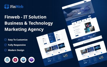 Finweb – IT Solution & Technology Marketing Agency WordPress Theme