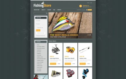 Fishing Store VirtueMart Template