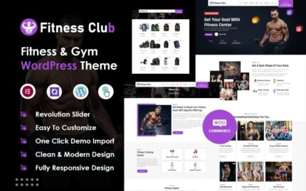 Fitness and Gym Elementor WordPress Theme