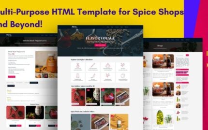 FlavorFusion, Multi-Purpose HTML Template for Spice Shops and Beyond!