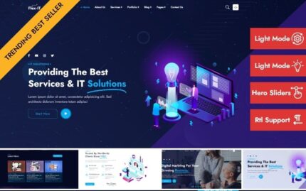 Flex-IT | Business Services & IT Solutions Multipurpose HTML 5 Responsive Landing Page Template