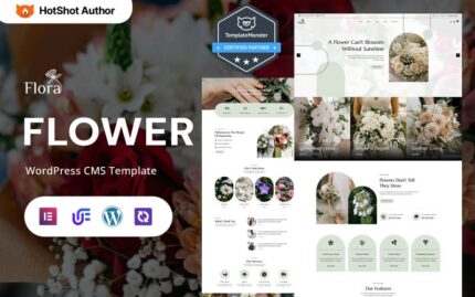 Flora - Flower Shop, Florist Services And Wedding Flowers WordPress Elementor Theme