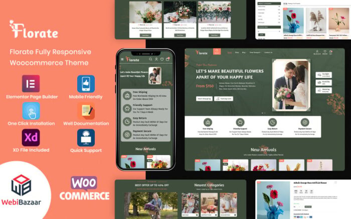 Florate - Flower Shop WooCommerce Responsive Theme