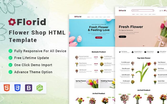 Florid - Flower & Florist Shop HTML Template