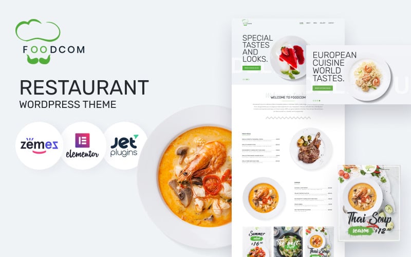 Foodcom - Restaurant WordPress Elementor Theme