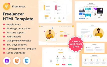 Freelancer HTML Website Template