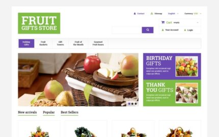 Fruit Gift Baskets PrestaShop Theme