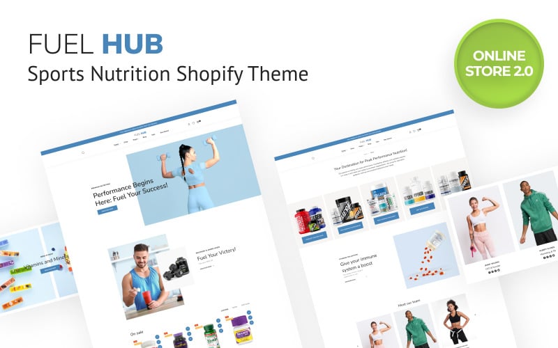 Fuel Hub - Sports Nutrition Shopify Online Store 2.0 Theme