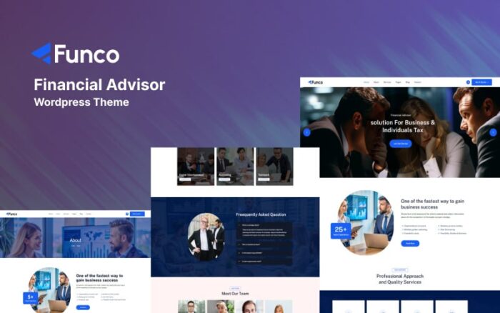 Funco - Financial Advisor WordPress Theme