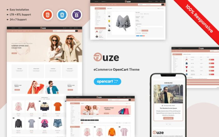 Fuze - Responsive OpenCart Template