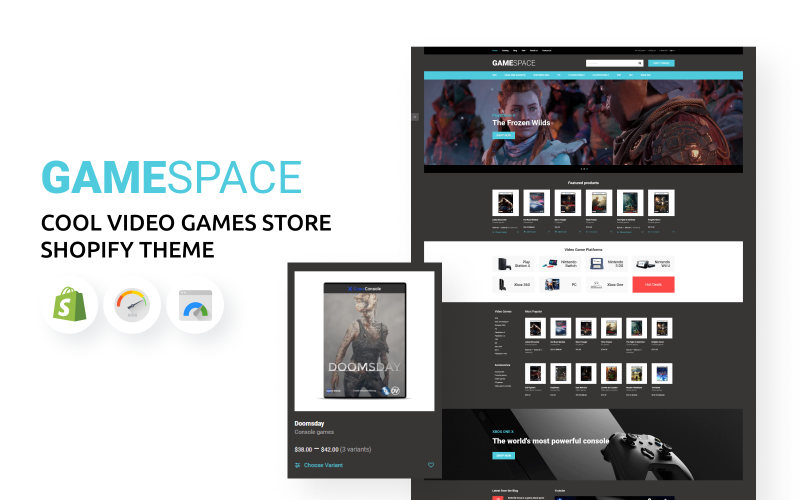 Game Space - Cool Video Games Store Shopify Theme