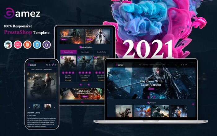 Gamez - Responsive PrestaShop Template