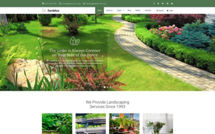 Gardelux - Landscape Studio Joomla Template