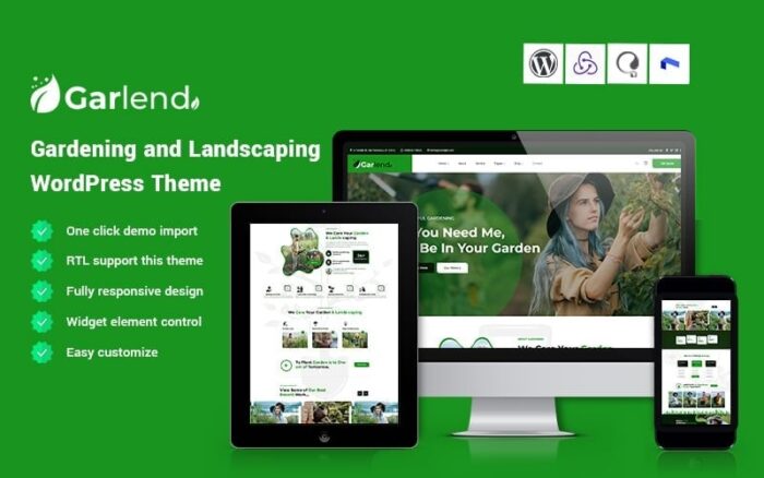 Garlend - Gardening and Landscaping WordPress Theme