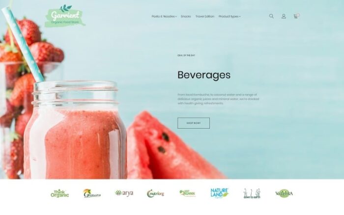 Garrient Organic Food Magento Theme